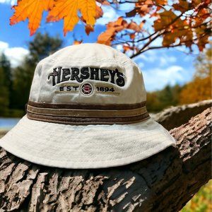 Hershey's Khaki Bucket Hat Embroidered One Size Fits Most